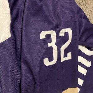 Purple and White Jersey with Number 32